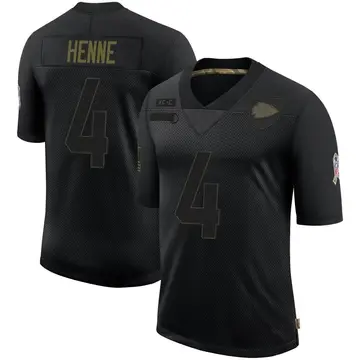 Elite Men's Chad Henne White Road Jersey - #4 Football Kansas City Chiefs  Vapor Untouchable Size 40/M