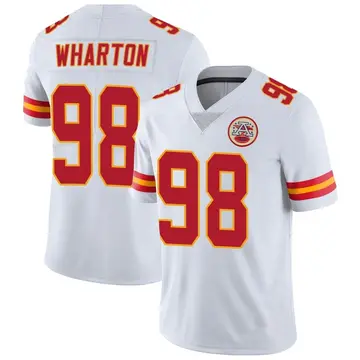 Tershawn Wharton Kansas City Chiefs Youth Black Name & Number Logo