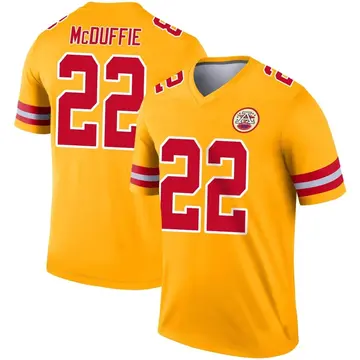 Trent McDuffie 21 Kansas City Chiefs Super Bowl LVII Champions 3 Stars  Youth Game Jersey - White - Bluefink