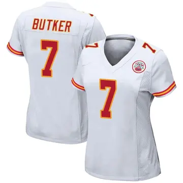 White Harrison Butker Jersey Kansas City Chiefs Limited Vapor