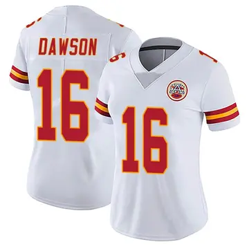 Limited Men's Len Dawson White Road Jersey - #16 Football Kansas City Chiefs  Vapor Untouchable Size 40/M