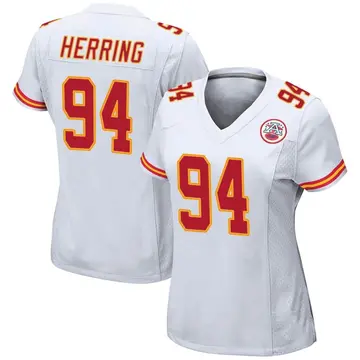 Malik Herring 94 Kansas City Chiefs Super Bowl LVII Champions 3 Stars Men  Game Jersey - White - Bluefink